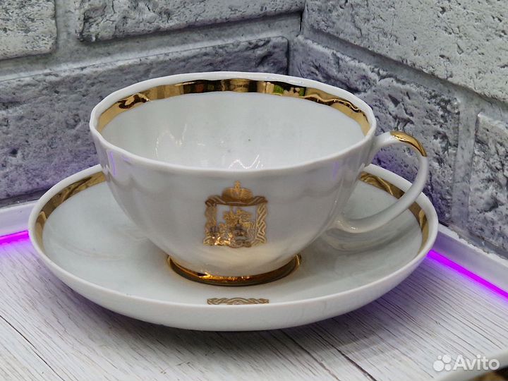 К.5562 Сервиз чайный 15 пр. Белый Лебедь Дулево