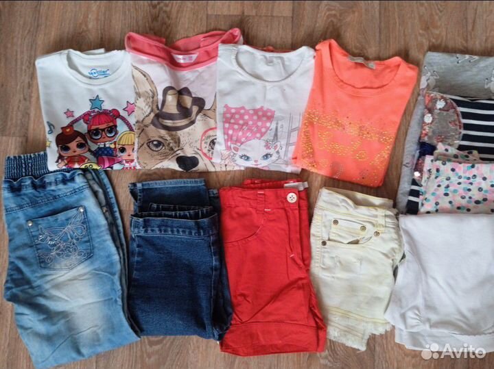 Летние вещи пакетом 128-134