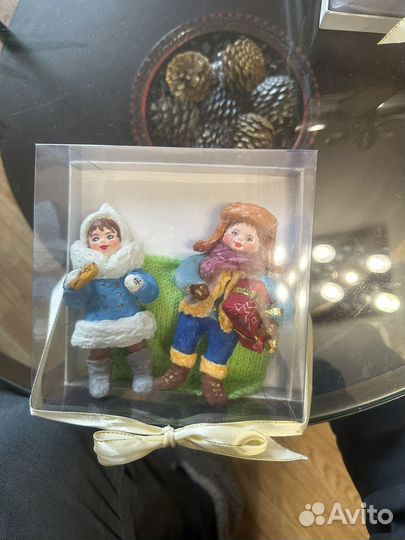 Ватные елочные игрушки