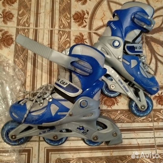 Коньки и ролики 2 в 1 детские 26-29