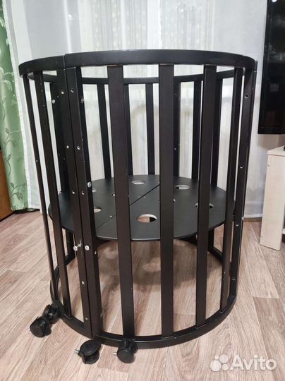 Детская кроватка трансформер круглая
