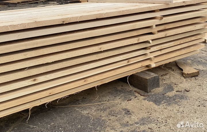 Доска обрезная 25*125*6000