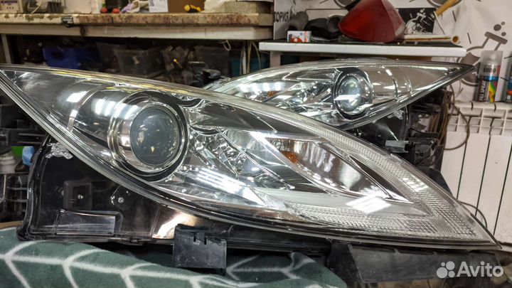 Фары Мазда 6 gh рестайлинг адаптивные биксенон AFS