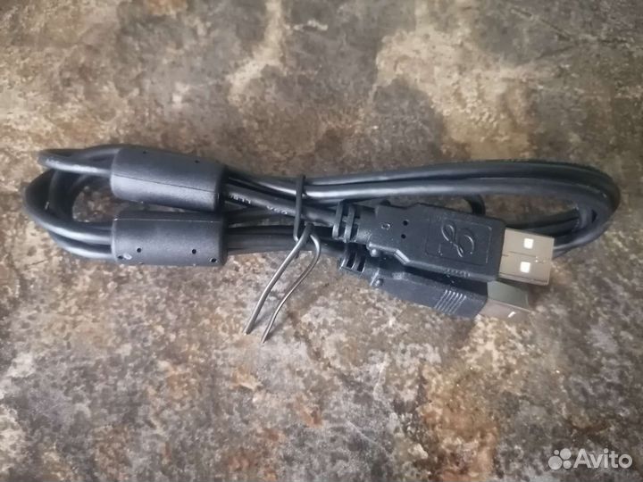 Кабель A-B USB 2.0, space shutle, 2 фильтра, 1.8 м