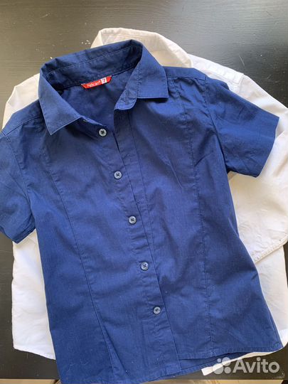 2 рубашки для мальчика 122, zara