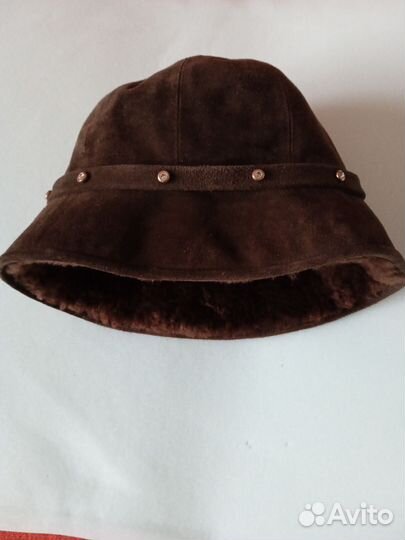 Шляпа замшевая зимняя