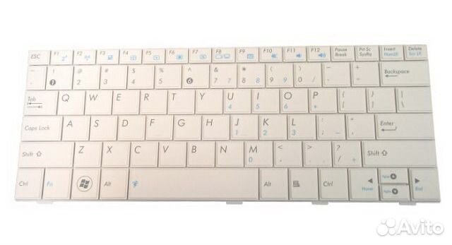 Клавиатура для ноутбука Asus Eee PC 1001 Белая