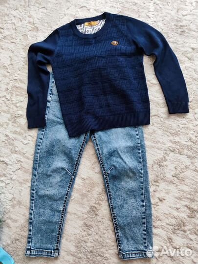 Джинсы и кофта