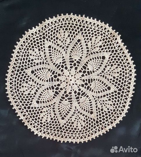 Салфетки ручной работы, ажурные, вязаные крючком