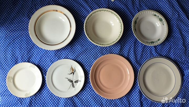 Подборка тарелок винтажных СССР ГДР старая Корея