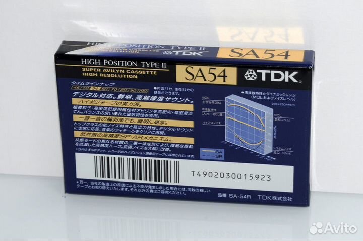 Аудиокассета TDK SA 54 japan market (6357)