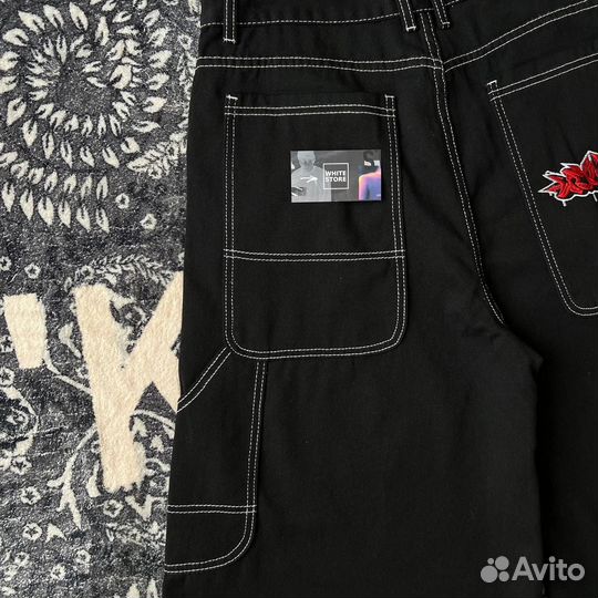 Шорты Wexwear jnco y2k широкие джинсовые