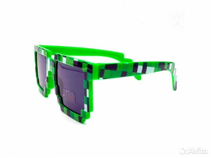 Очки зеленые из игры Майнкрафт (большие)