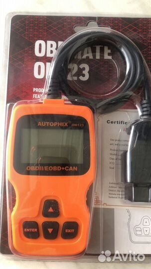 Автосканер OBD2 OM123