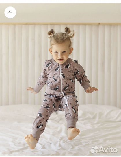 Утеплённый слип комбинезон Mjolk 86, 92