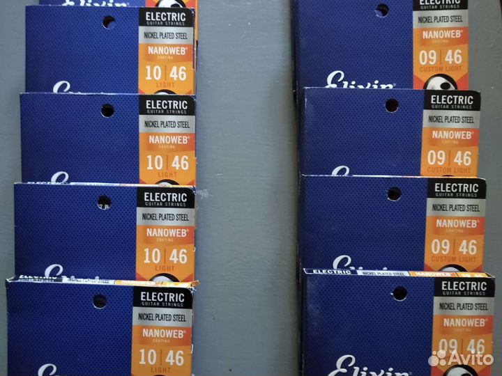 Elixir nanoweb Струны для электрогитар