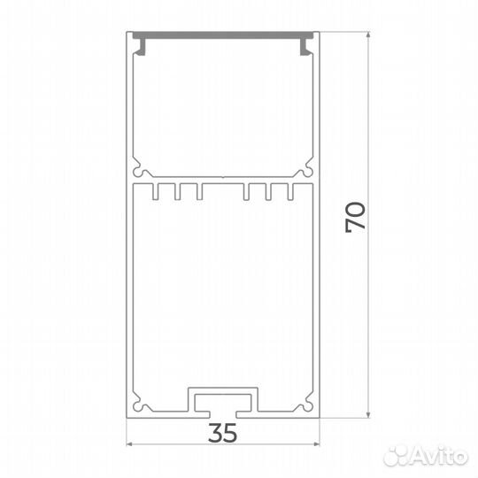 Линейный светодиодный светильник LC 40-liner-3570
