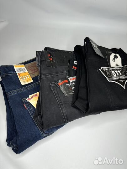 Джинсы Levis утеплённые флисом