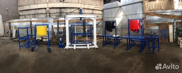 Линия для производства резиновой плитки методом холодного прессования