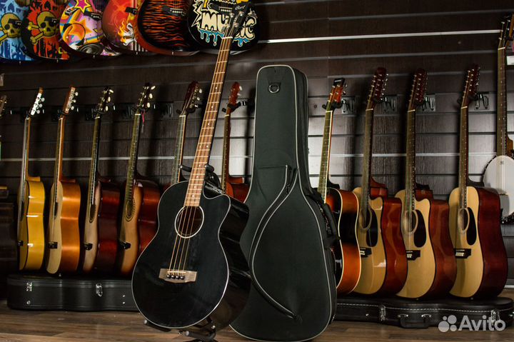 Акустическая бас-гитара с подключением