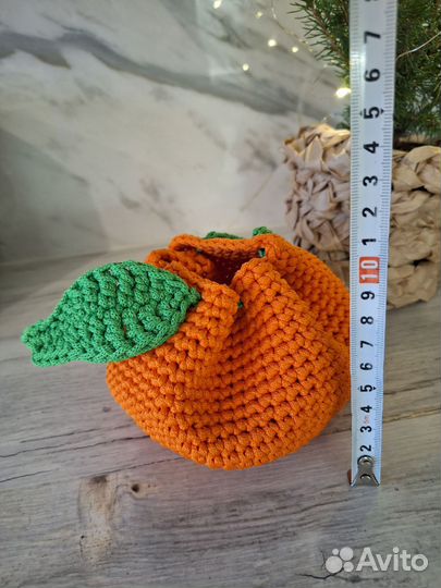 Косметичка мандаринка ручная работа