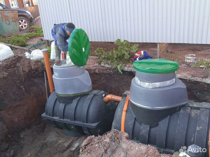 Септик био Интал 3 переливной