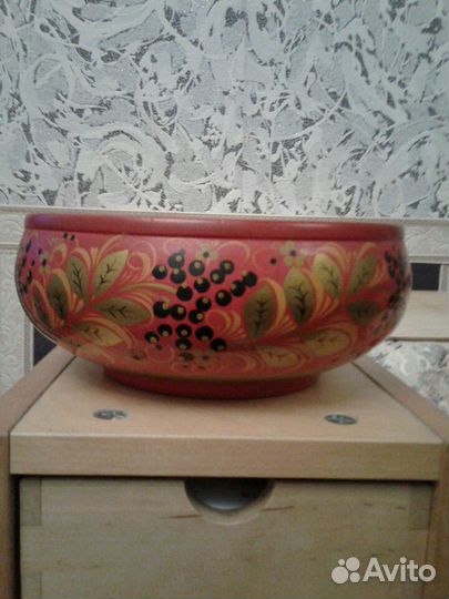 Салатник Золотая Хохлома СССР