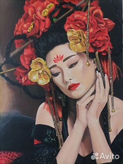 Картина акрилом, холст на подрамнике 80х60