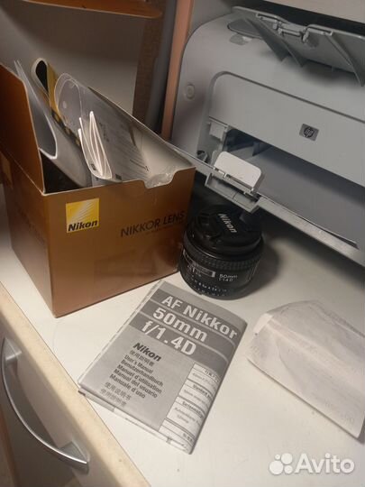 Объектив nikon 50mm f 1.4D af nikkor