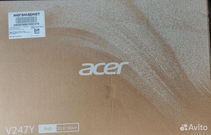Монитор acer v247. 23.8