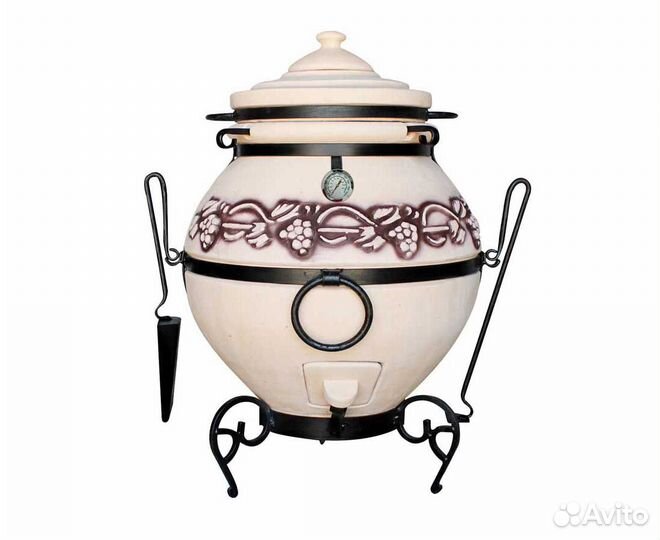 Тандыр«Легенды» с эффектом кракле с термодатчиком