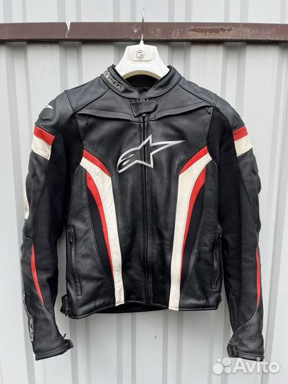 Кожаная мотокуртка Alpinestars