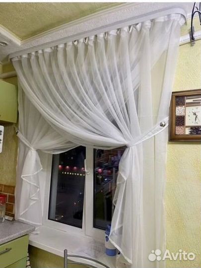 Шторы для кухни новые