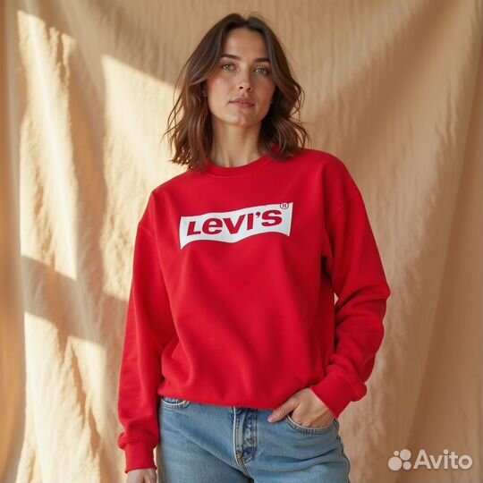 Кофта свитшот кроптоп Levis р XS оригинал