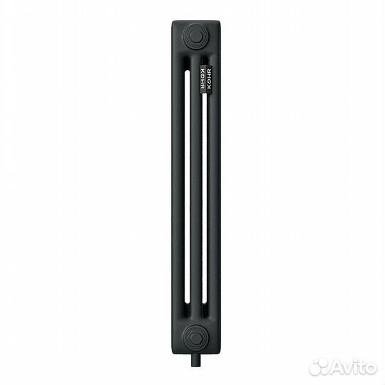 Стальной трубчатый радиатор Kohr Heim 3057/10 секций H01 с нижним подключением черный