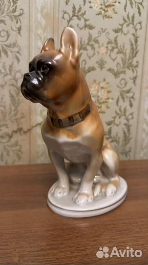 Статуэтка собака фарфор лфз СССР