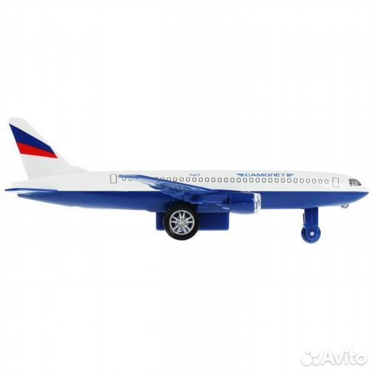 Металлический самолет свет звук Технопарк 2842