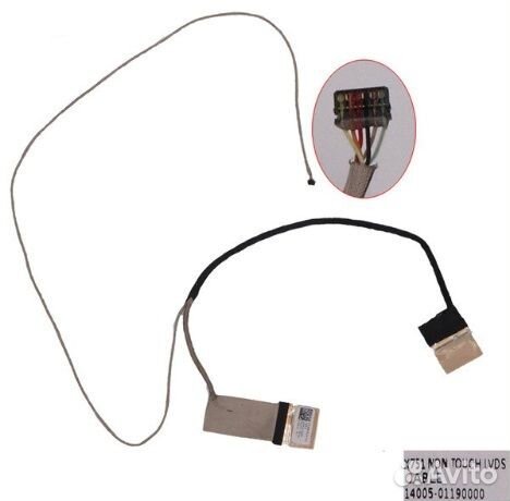 Шлейф Asus X751L 40-pin без тачскрина