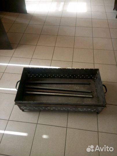 Мангал ножки съёмные (металл 2мм) размеры на фото