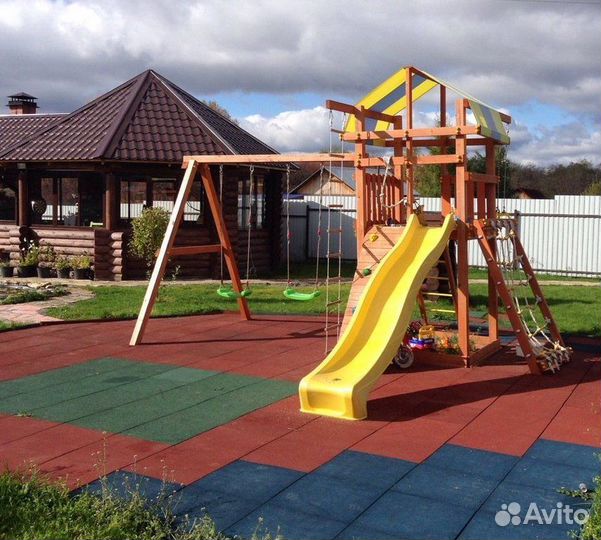 Плитка из резиновой крошки.Резиновое покрытие