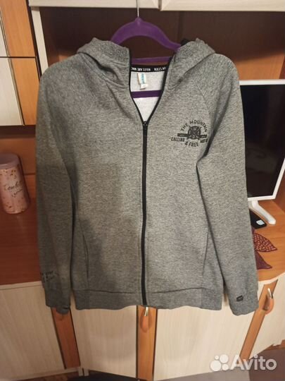 Толстовка на молнии на подроска 164 рост