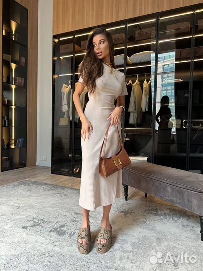 Платье лапша миди