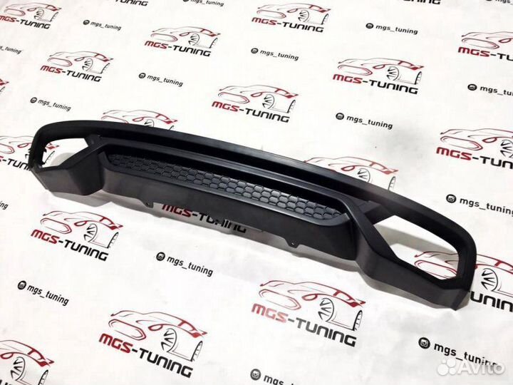 Диффузор на Audi A4 в стиле S4 2015-2019 ABT Стиль