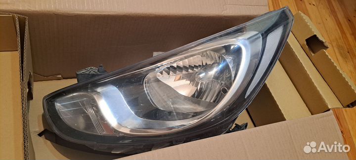 Фара передняя левая на hyundai solaris бу