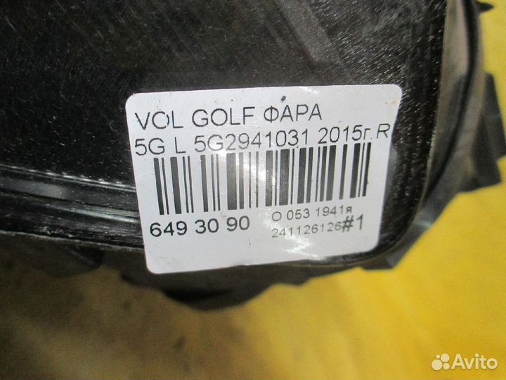 Фара левая Volkswagen Golf vii 5G