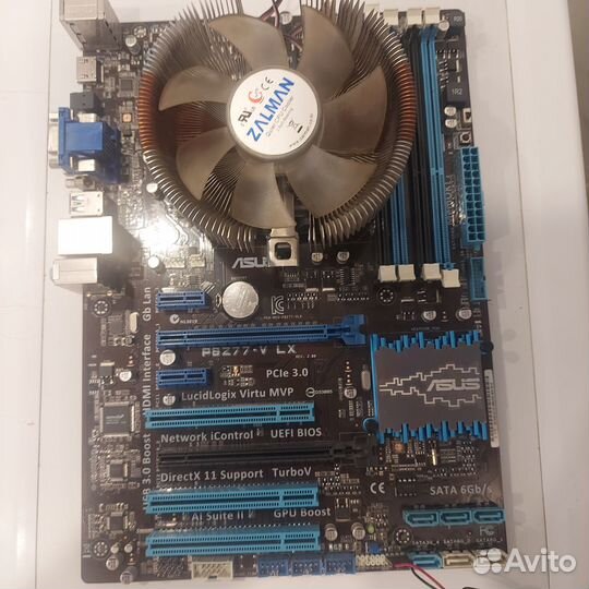 Комплект I7 3770k, asus pbz77-v lx, 8gb ram