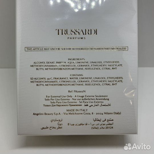 Trussardi - Donna 100ml Оригинал