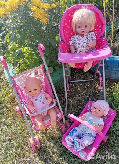 Коляска кукольная стульчик переноска для кукол