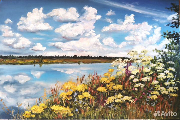 Летние пейзажи. Картины маслом 40х50