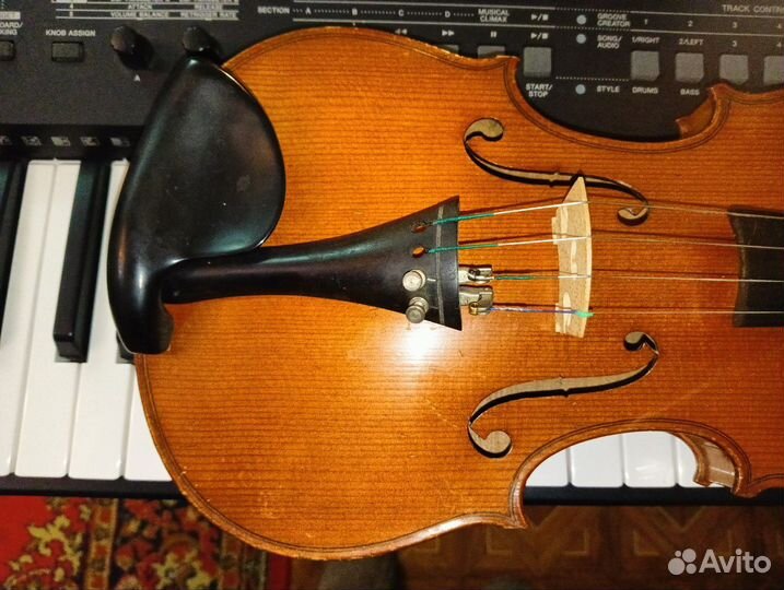 Антикварная мастеровая скрипка Breton 3/4. Франция